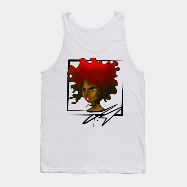 Melanin girl Tank Top by Dan_via_winter